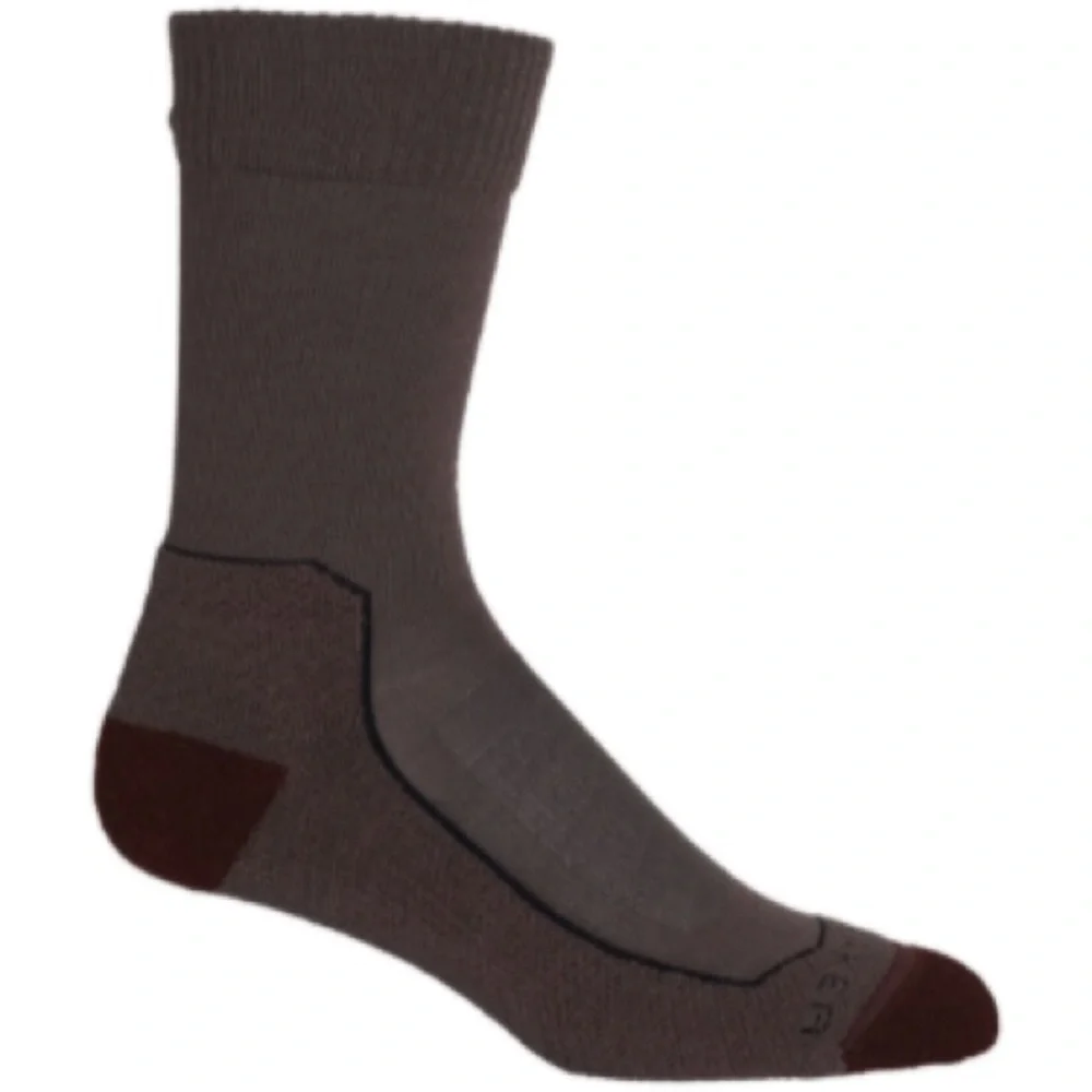 ICEBREAKER MENS ANATOMICA HIKE MERINO WOOL HIKING SOCKS MINK MEDIUM LARGE NWT